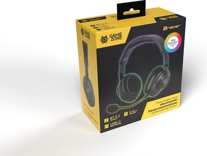 Image du produit Tracer Gamezone Słuchawki Mobile Hybrid Bt+2.4g (20 h, Filaire, Sans fil)