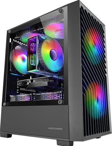 Productafbeelding Mars Gaming Boitier Mini Tour Micro Atx Mc-Vortex RGB Avec Panneau Vitré (Noir) (Mini-ITX, mATX)