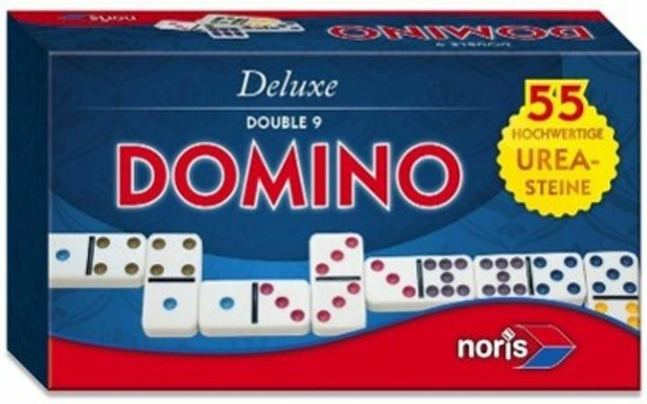 Actual product image Noris Deluxe Double 9 Domino (English, French, German, Italian, 2 - 6 Players)