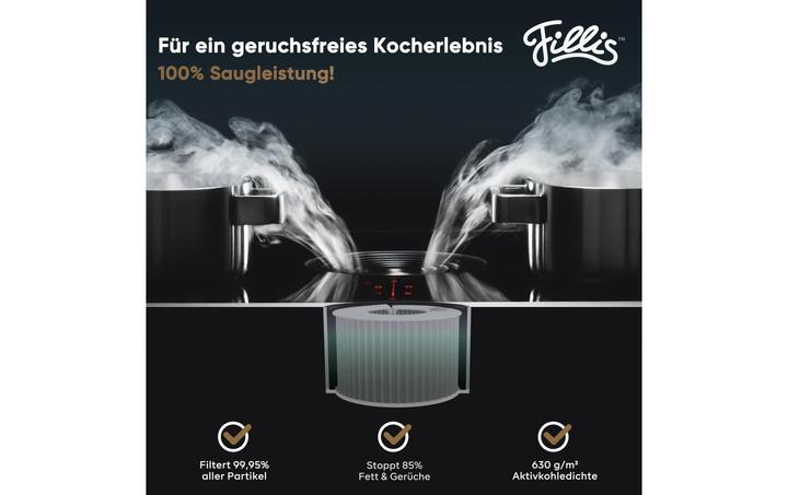 Actual product image Aktivkohlefilter für Bora Pure Puru & X Pure Puxu, 4 Stück