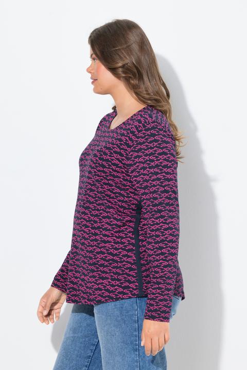 Actual product image Laurasøn Fish Print Long Sleeve Tee (54)