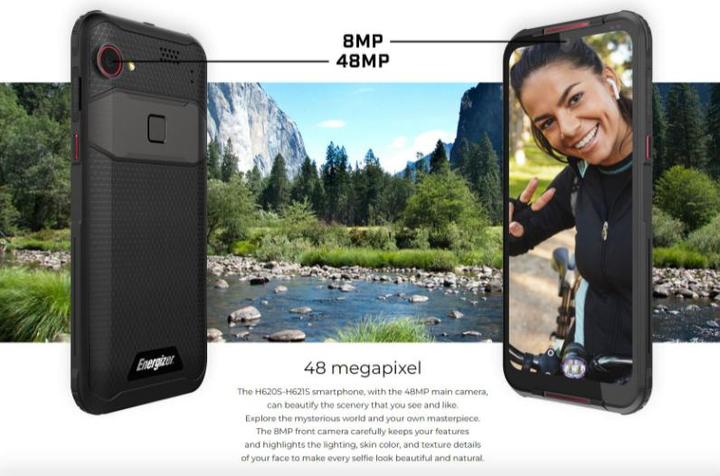 Actual product image Energizer H620S 4G BLACK IP69 (64 GB, Juoda, Multicolored, 6.20", Hybrid Dual SIM, 4G)
