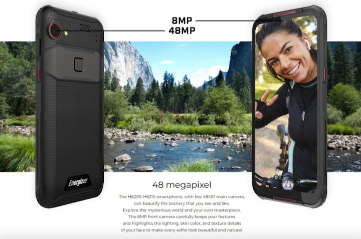 Actual product image Energizer H620S 4G BLACK IP69 (64 GB, Multicolored, Juoda, Netaikoma, 6.20", Hybrid Dual SIM, 0.00 Mpx, 4G)