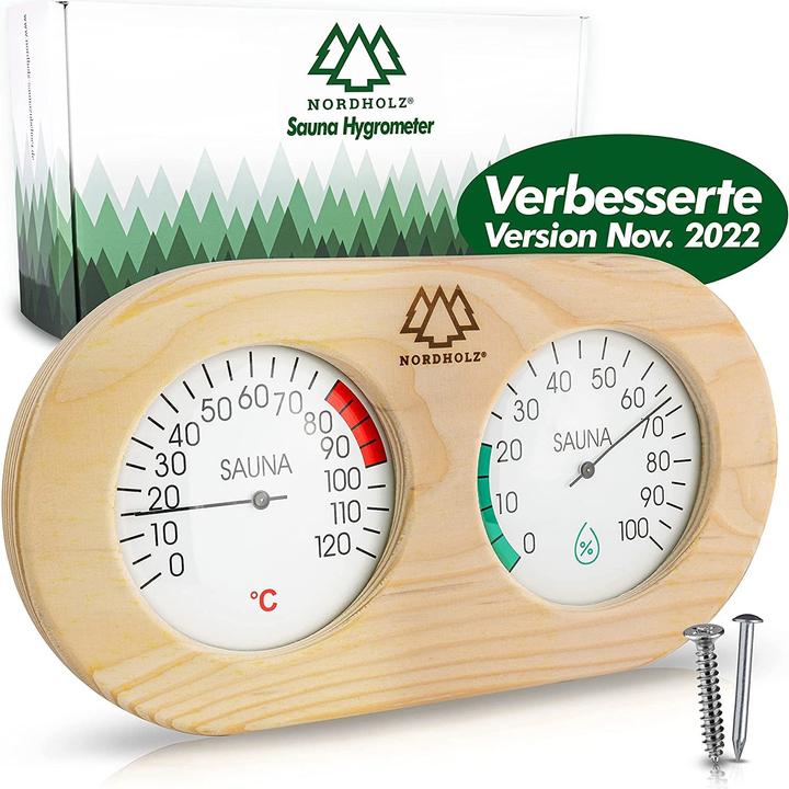 Image du produit Nordholz Thermomètre hygromètre pour sauna