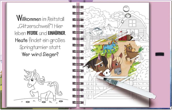 Actual product image Magic Water Colouring - Horses and Unicorns