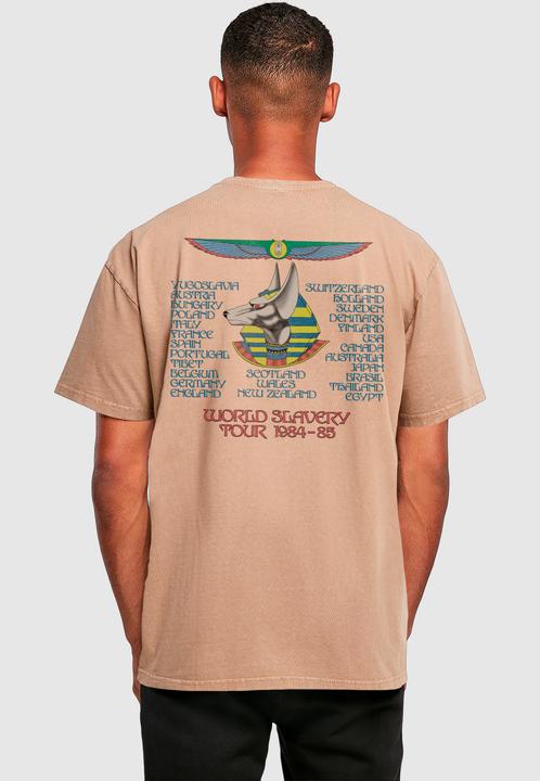 Produktbild Merchcode Powerslave - World Slavery Tour Egpyt Acid Washed Oversize Tee - 190095 (M)