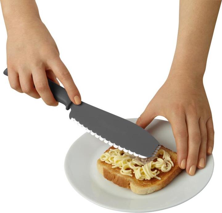 Actual product image Kuhn Rikon COLORI®+ Sandwich Knife grey (14 cm)