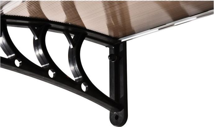 Immagine prodotto Swisshandel24 Tettoia 120 x 75 cm in policarbonato Marrone
