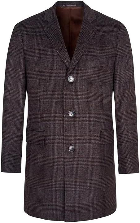 Actual product image Hackett Wool Cashmere Check Coat