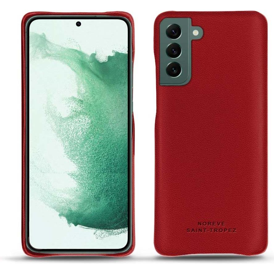 Noreve Lederschutzhülle (Samsung Galaxy S22+ 5G), Smartphone Hülle, Rot