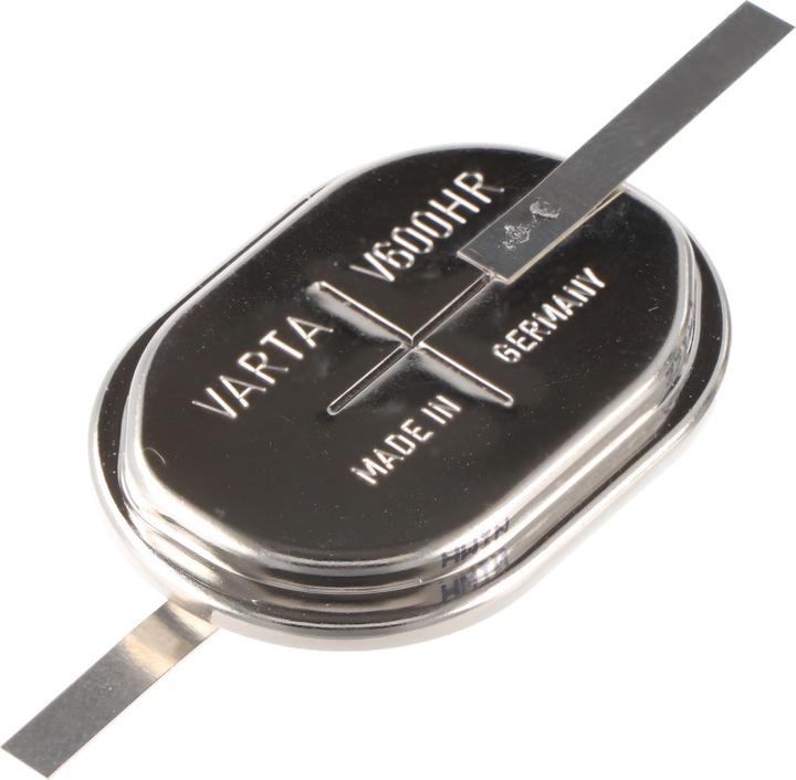 Immagine prodotto Varta Batterie V600HR aufladbare NiMH Knopfzelle mit Lötfahne Z (1 pz., 600 mAh, Batteria + Caricabatterie)