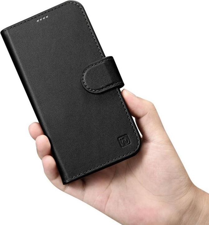 Produktbild iCarer Wallet Case 2 in1 Hülle iPhone 14 Leder Flip Cover AntiRFID schwarz (WMI14220725-BK) (Apple iPhone 14)