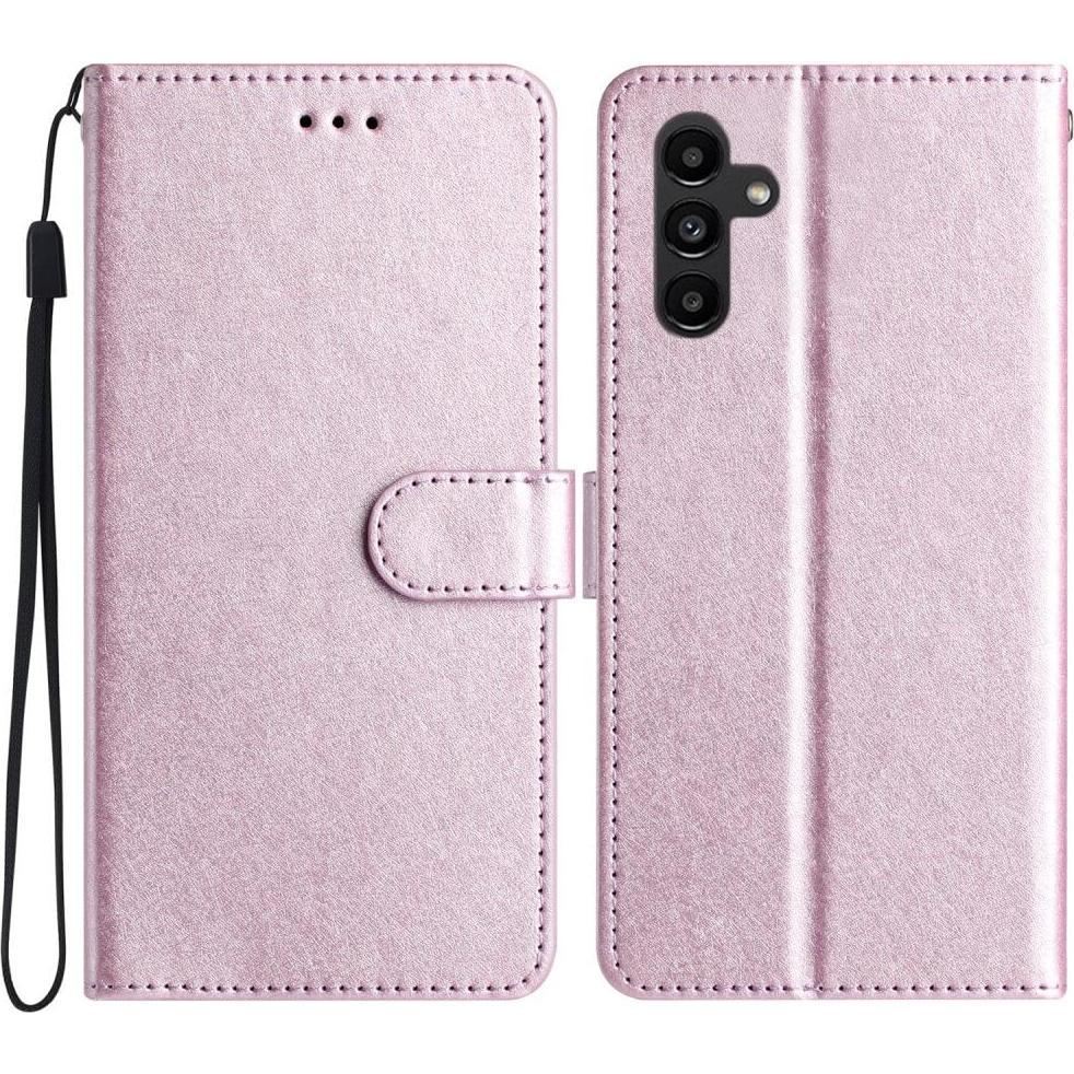 Cover-Discount Galaxy S23 FE - Silk Texture Etui Hülle rosa (Samsung Galaxy S23 FE), Smartphone Hülle, Rosa