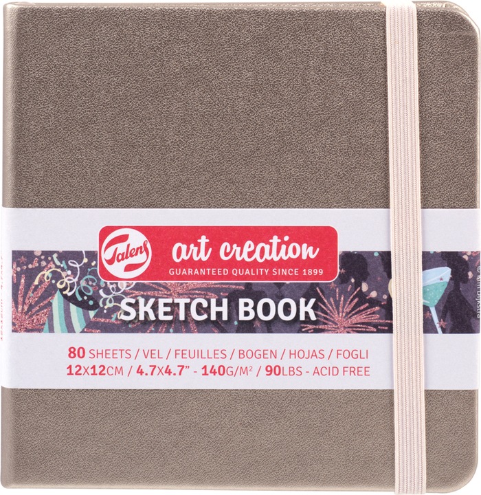 Produktbild Sakura Sketch Book A6 Quadratisch Champagner Pink