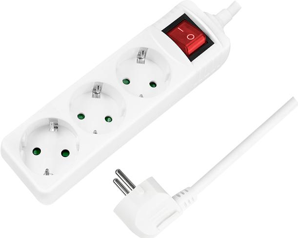 Image du produit LogiLink bandeau de prises (3 x, CEE 7/3, 1.40 m)