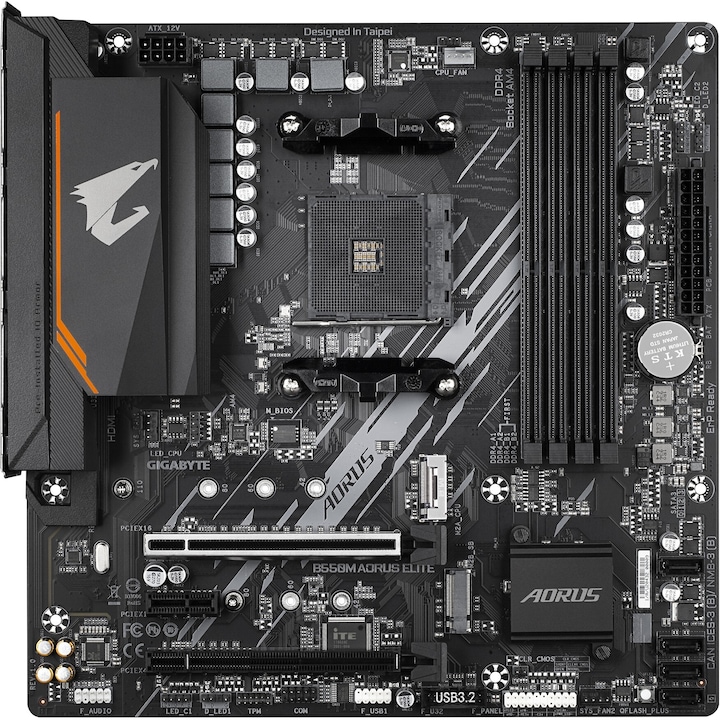 Actual product image Gigabyte B550 AORUS ELITE (AM4, AMD B550, mATX)