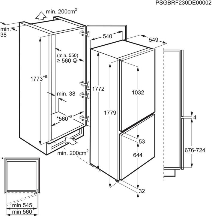 Actual product image Electrolux Freezer 177 cmE