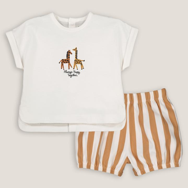 Actual product image La Redoute Collections T-shirt and shorts set (60)
