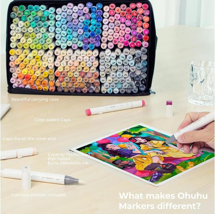 Actual product image Ohuhu Honolulu art marker (Multicolor, 320 x)