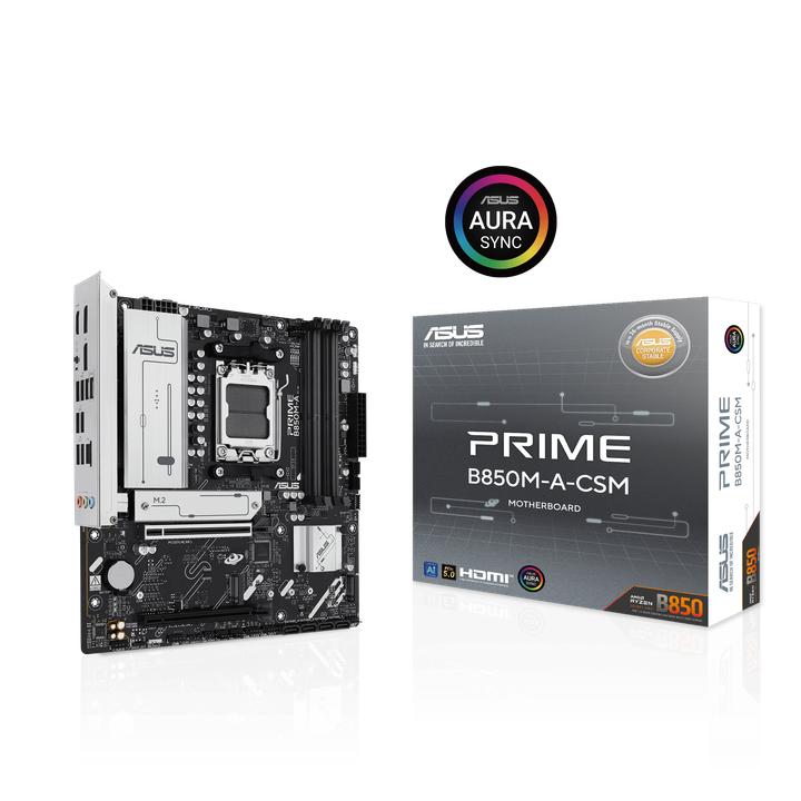 Produktbild ASUS MB PRIME B850M-A-CSM (AM5, AMD B850, mATX)