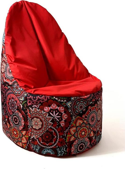 Produktbild Go Gift Sako Tasche pouffe Mandala Druck-rot XL 120 x 80 cm