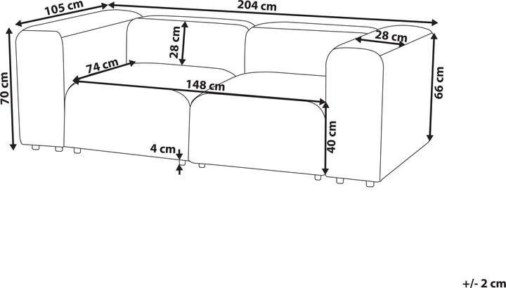 Produktbild Beliani Falsterbo (2-Sitzer)
