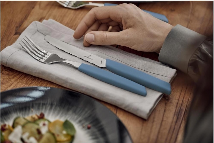Productafbeelding Victorinox Bestekset Swiss Modern 24-delig, Blauw (24 Stuk, Bestekset)