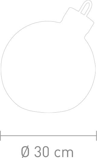Actual product image Sompex Ornament XXL Christmas ball LED light object