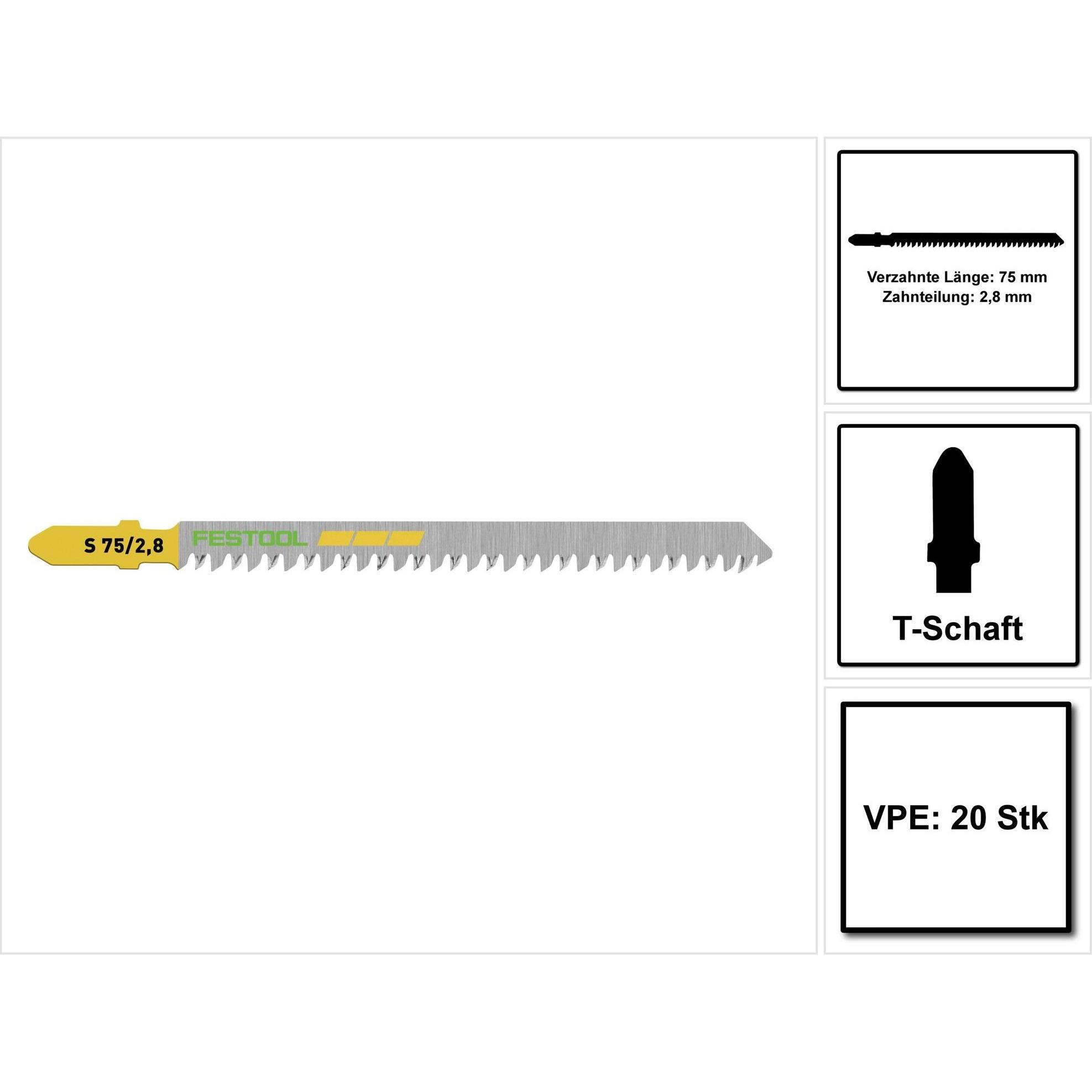 Thumbnail - Festool, Sägeblatt, Stichsägeblatt S 75/2,8/20