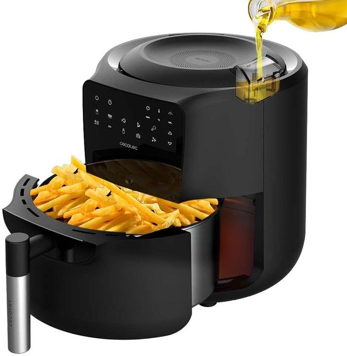 Immagine prodotto Cecotec Friggitrice ad aria senza olio con spruzzo automatico, controllo touchscreen, autopulizia, 8 menu
