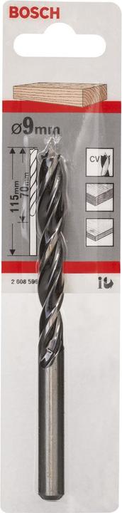 Produktbild Bosch Professional Zubehör Holzspiralbohrer Standard, 9 x 80 x 120 mm, d 9 mm (9 mm)