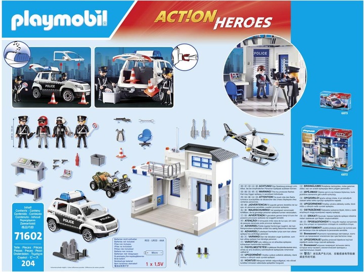 Image du produit Playmobil 71602 Poste de police (71602, Playmobil Action Heroes)