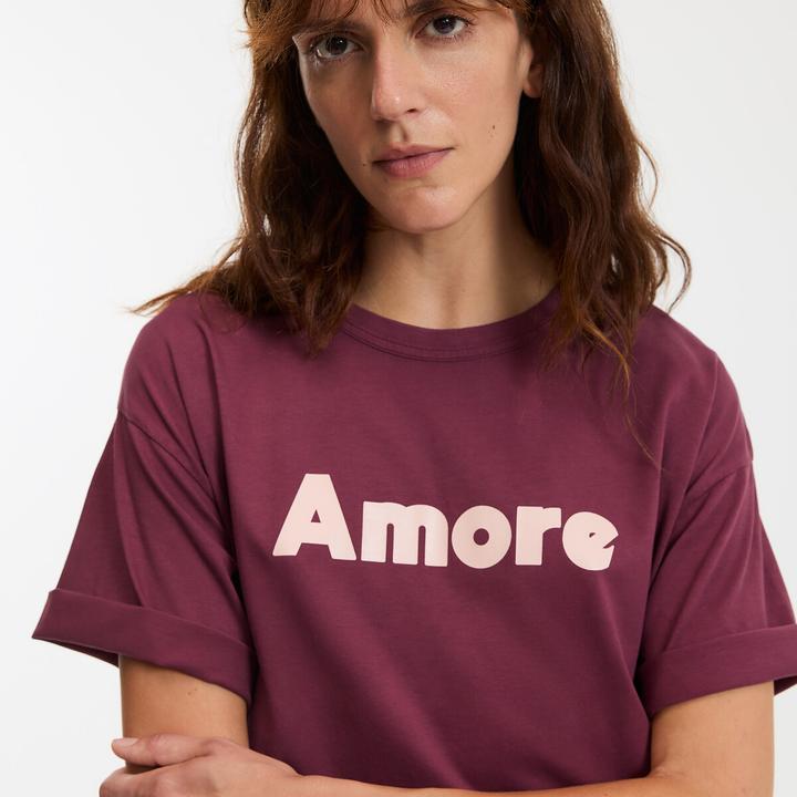 Actual product image La Redoute Collections T-Shirt mit Schriftzug und rundem Ausschnitt (XL)