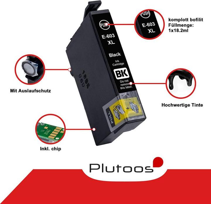 Produktbild Plutoos 603XL (BK, C, M, Y)