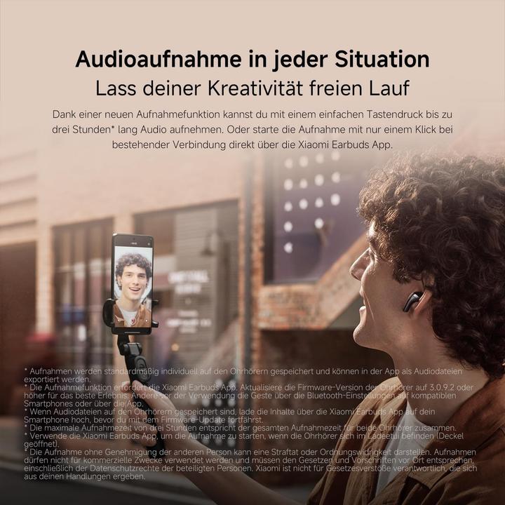 Produktbild Xiaomi Buds 5 (ANC, 6.50 h, Kabellos)