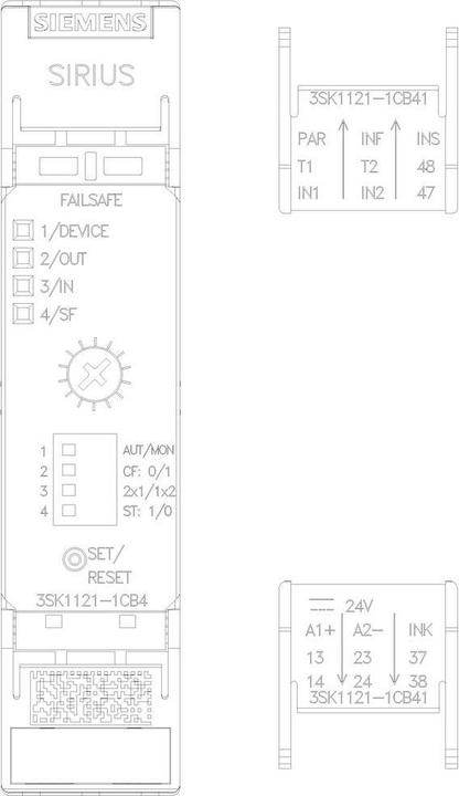 Produktbild Siemens Configurable safety relay,screw,0.5-30s