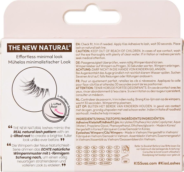 Actual product image KISS Lashes - Ks The New Natural Half Lash 02 (Artificial eyelashes)