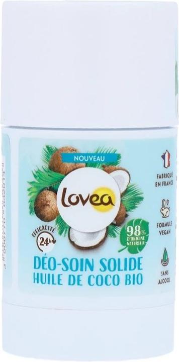 Actual product image Lovea déo soin solid huile de coco bio solid (Stick, 50 g)