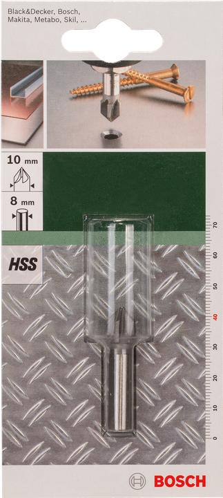 Produktbild Bosch Zubehör Kegelsenker HSS 5-Schneiden, DIN 335 D= 10,0 mm M 5 (8 mm)