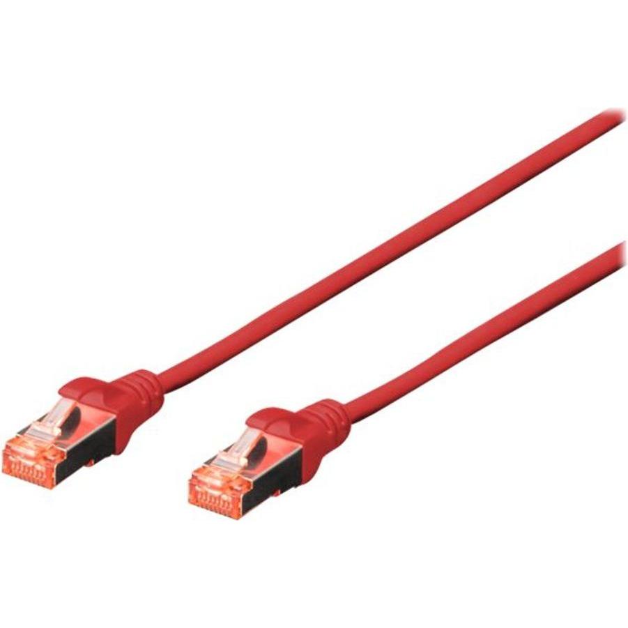 Thumbnail - Digitus CAT6 S-FTP Patchk.,0,5m, Rot (S/FTP, CAT6, 0.50 m), Netzwerkkabel