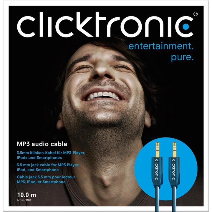 Produktbild clicktronic Mp3 (5 m, 3.5mm Klinke (AUX))