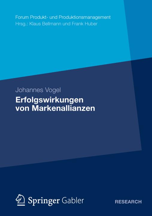 Produktbild Erfolgswirkungen von Markenallianzen (Deutsch, Johannes vogel, 2013)