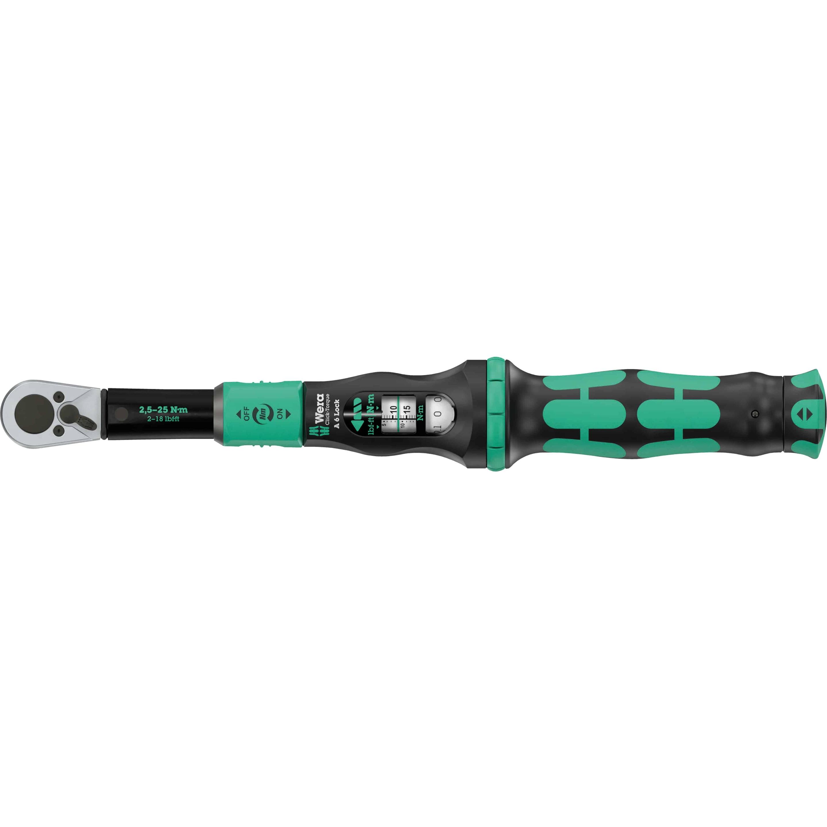 Wera, Chiave dinamometrica, Click-Torque Lock A6 (1/4", 2.50 Nm, 25 Nm)