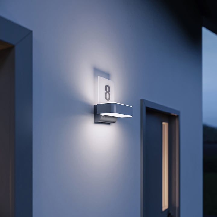 Produktbild Steinel L 820 SC SI Up- & Downlight House number 087579 LED-Aussenwandleuchte mit Bewegungsmelder, L (5 m)