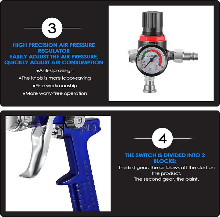 Image du produit Kktect HVLP-Lackierpistole