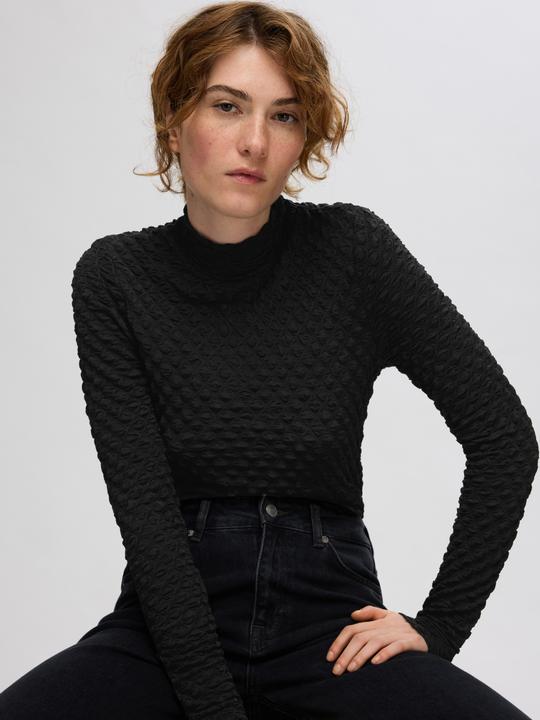 Actual product image Selected Textured top with long sleeves (M)