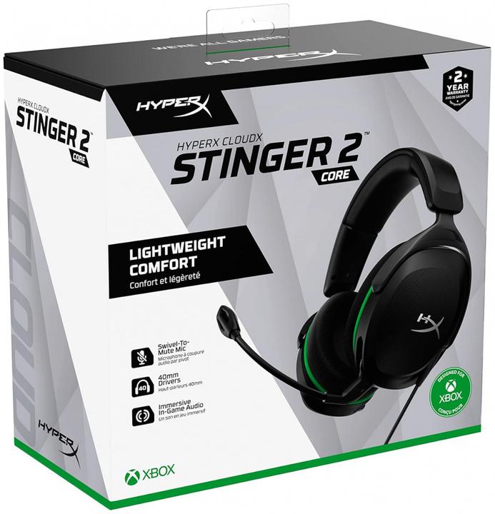 Immagine prodotto HyperX Cloud Stinger 2 Core Cuffie da gioco Xbox Nero (Cablato)