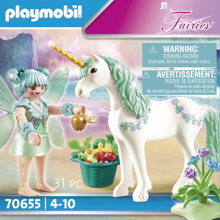 Image du produit Playmobil Licorne avec fée nourricière (70655)
