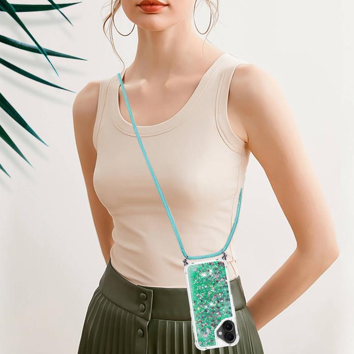 Immagine prodotto Cover-Discount iPhone 17 - Glitzer Hülle mit Kordel (Apple iPhone 17)