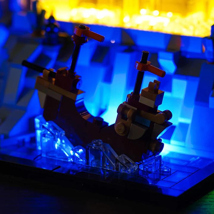 Produktbild BrickBling LED Licht Set für LEGO Schloss Hogwarts mit Schlossgelände (76419) inkl. Fernbedienung